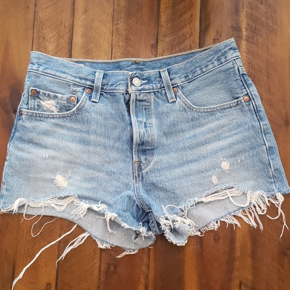 Levi 501 Distressed Cutoff Shorts